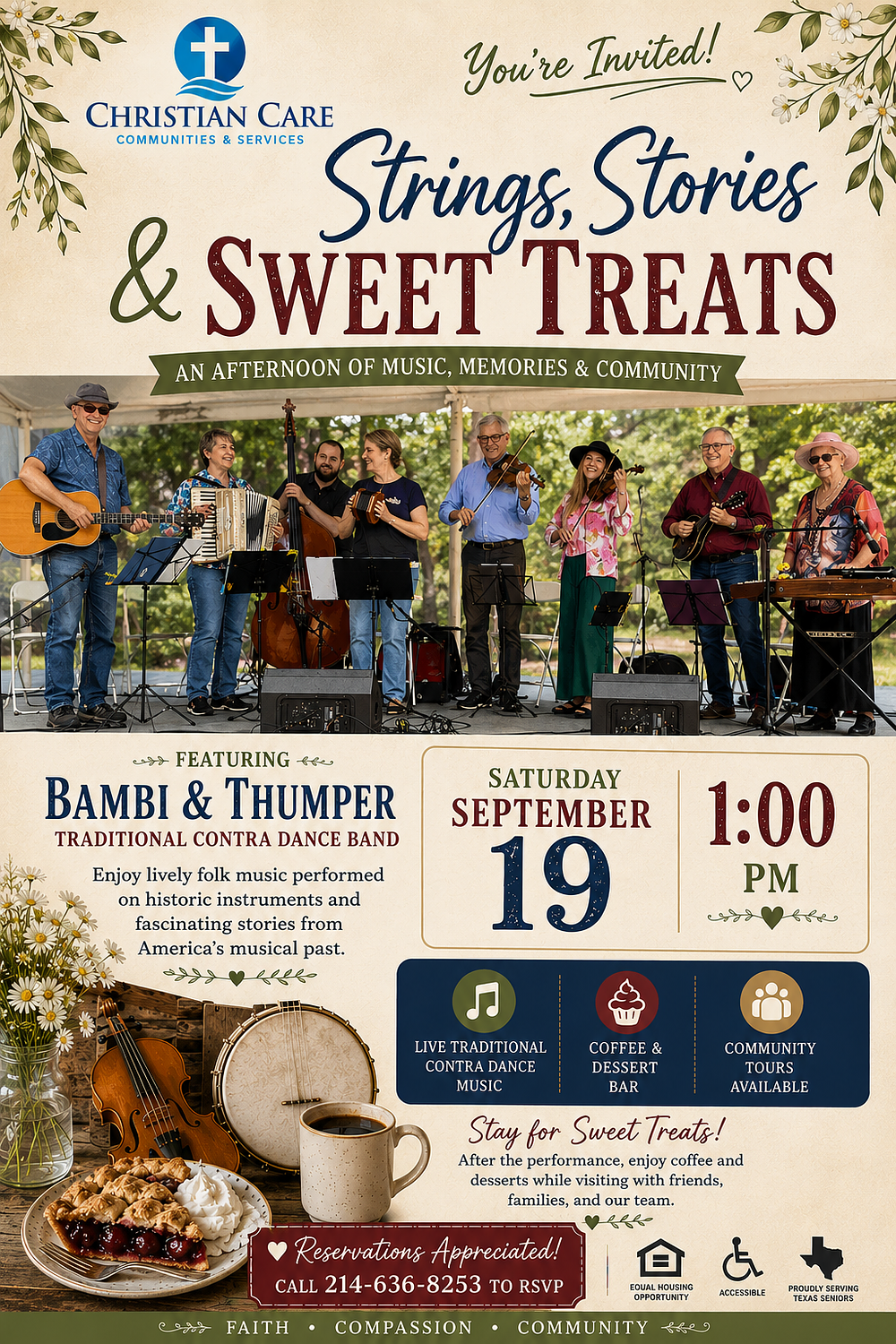 Strings, Stories and Sweet Treats at Christian Care Allen